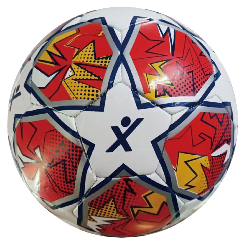Sportx voetbalkampioen rood geel 330-350gr, 21cm