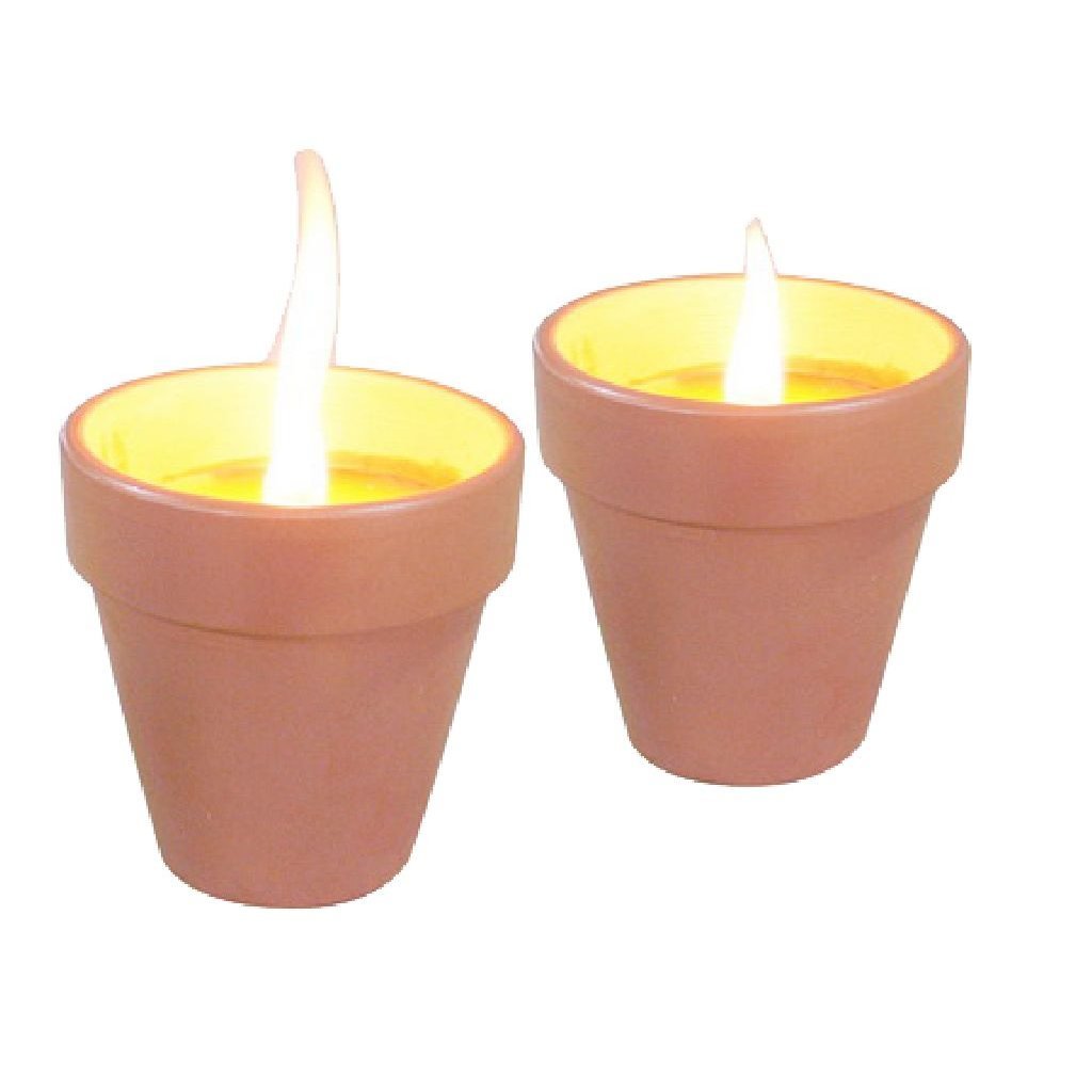 Basis Citronellakaarsen in Terracotta Potje 6,5 cm 3 Stuks