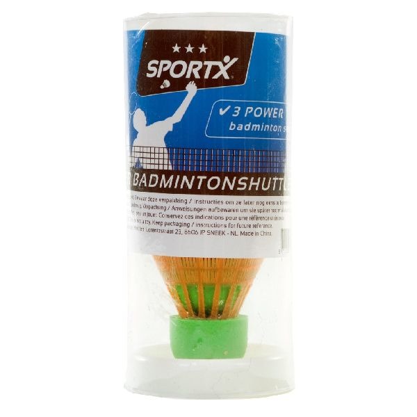 Sportx power badmintonshuttles 3 stuks