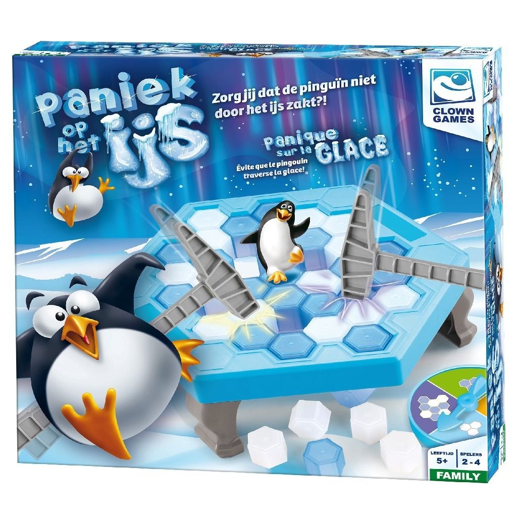 Clownspellen paniek op het ijs