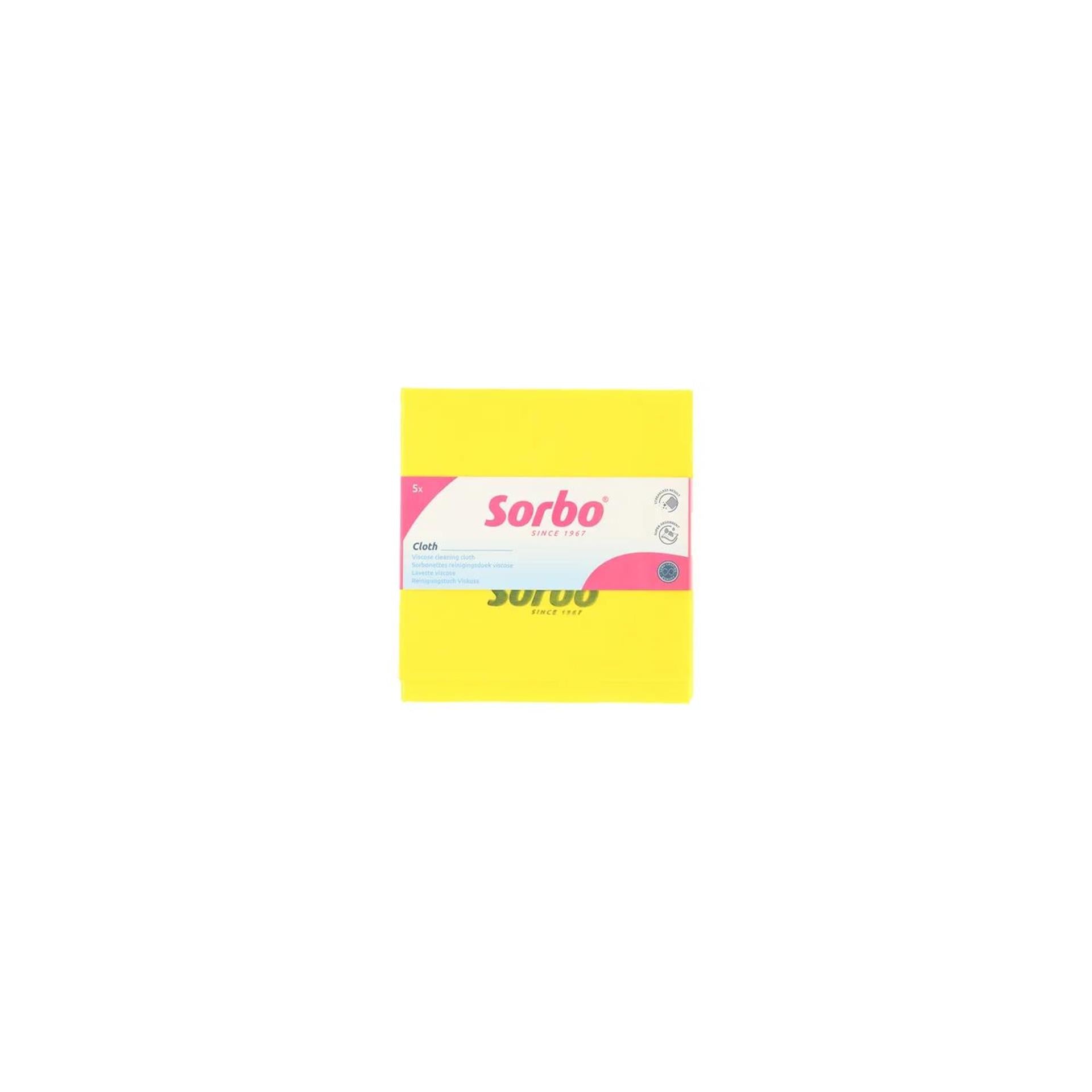 Sorbo nettes geel 38x38cm 5 stuks