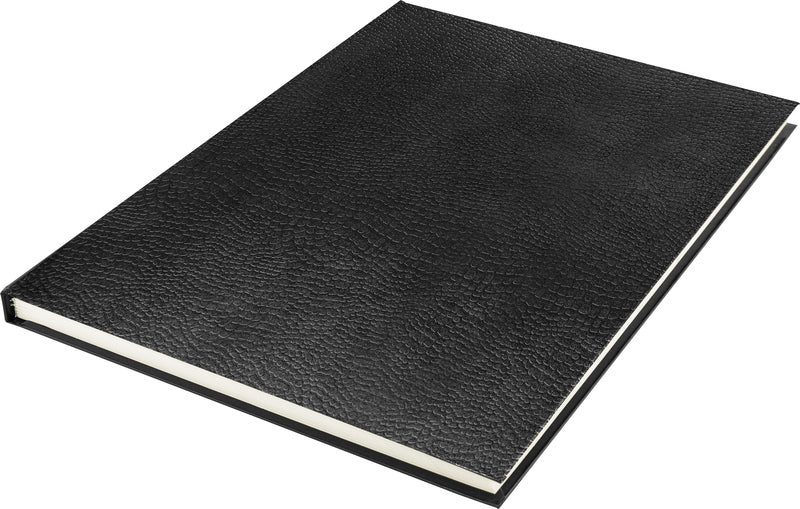 Kangaro k-5321 schetsboek a4 creme 120gr blanco papier, 140 blz harde kaft opdruk slang zwart