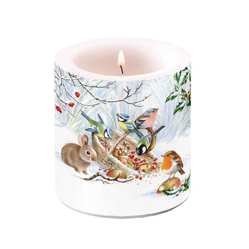 Ambiente Ambiente Wintertraktatie Stompkaars 35 Branduren 7,5x8 cm