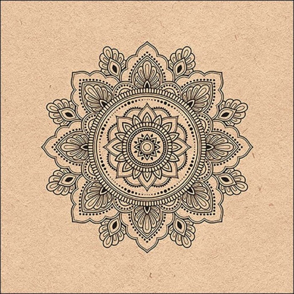 Ambiente servetten 33x33cm mandala nature 20 stuks