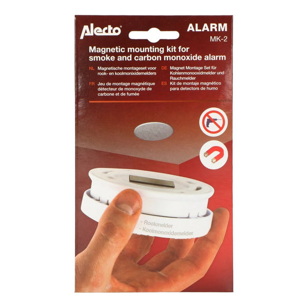 Alecto mk-2 magnetische montageset voor rook- en koolmonixidemelders
