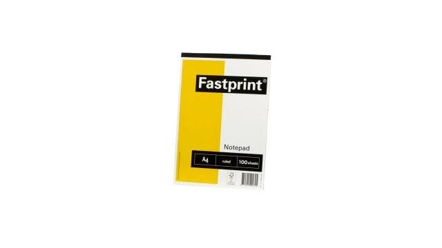 Basis fastprint schrijfblok a4 100vel 70gram