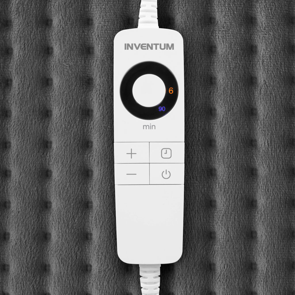 Inventum hnk184g elektrisch warmtekussen 40x30 cm grijs