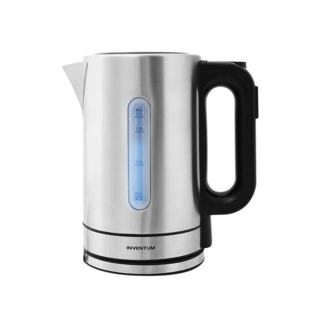 Inventum hw817d snoerloze waterkoker 2200w 1,7l RVS zwart