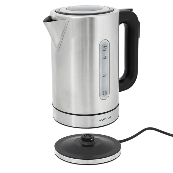 Inventum hw817d snoerloze waterkoker 2200w 1.7l rvs zwart