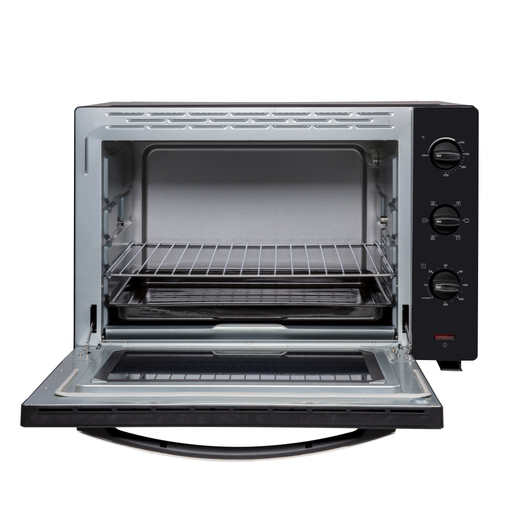 Inventum ov607b vrijstaande oven 60l 2000w zwart zilver
