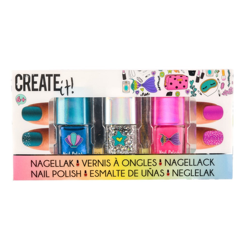 Creëer het! Beauty Nagellak Glitter, 3st.