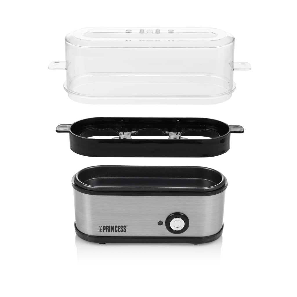 Princess 262043 eierkoker zwart rvs