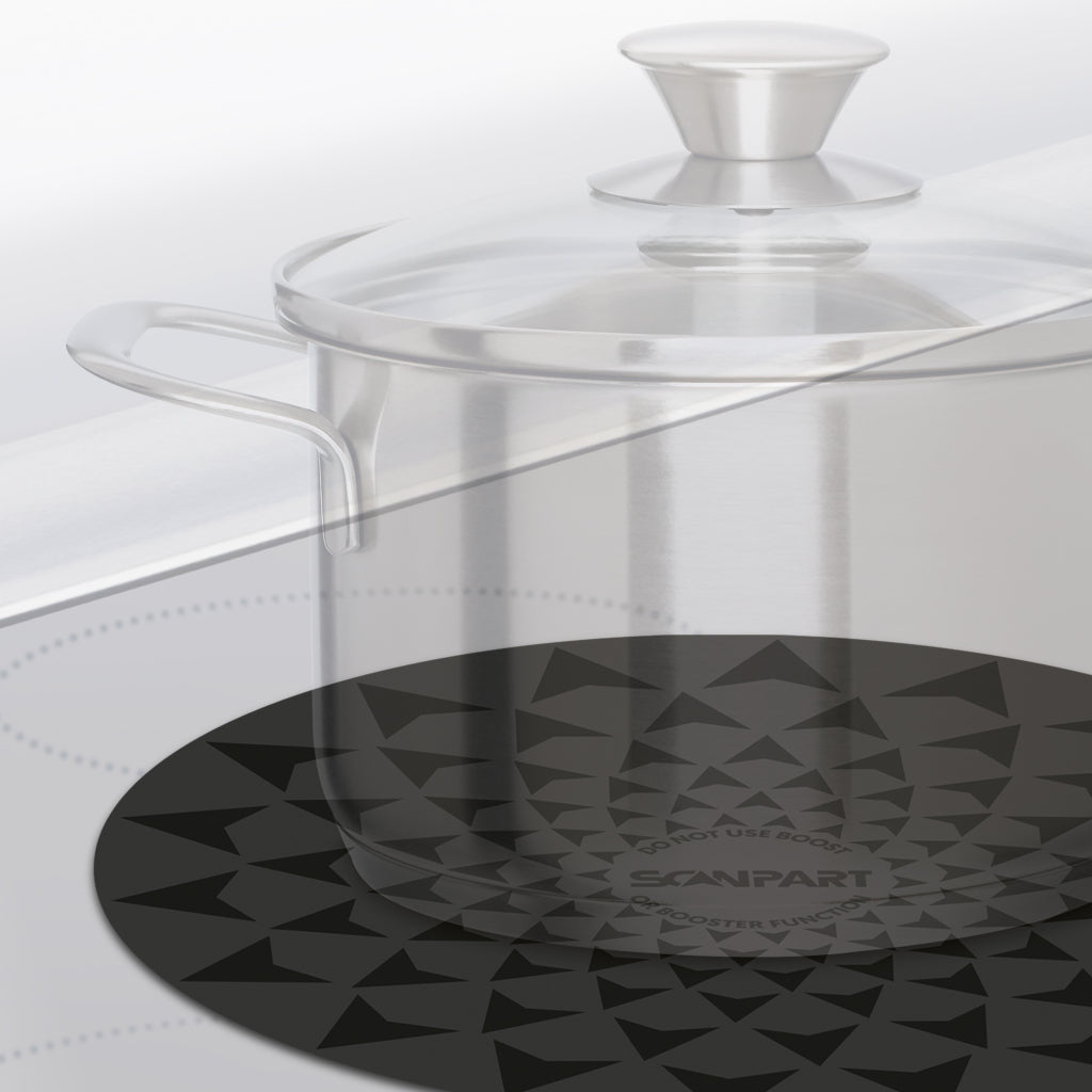 Scanpart speed inductiemat set 2x20 2x26 cm zwart