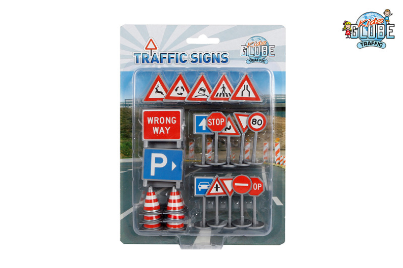 Kids Globe traffic signs, 25 pcs.