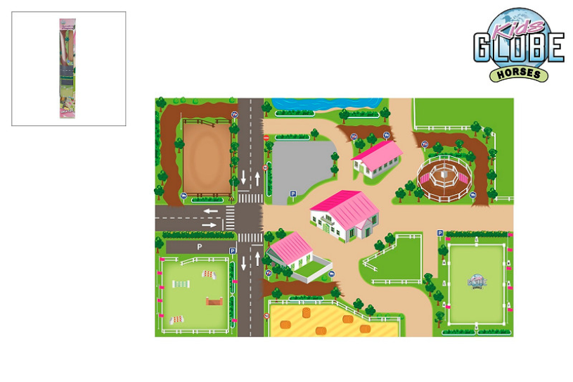 Kids Globe Playmat Horses Riding School XXL