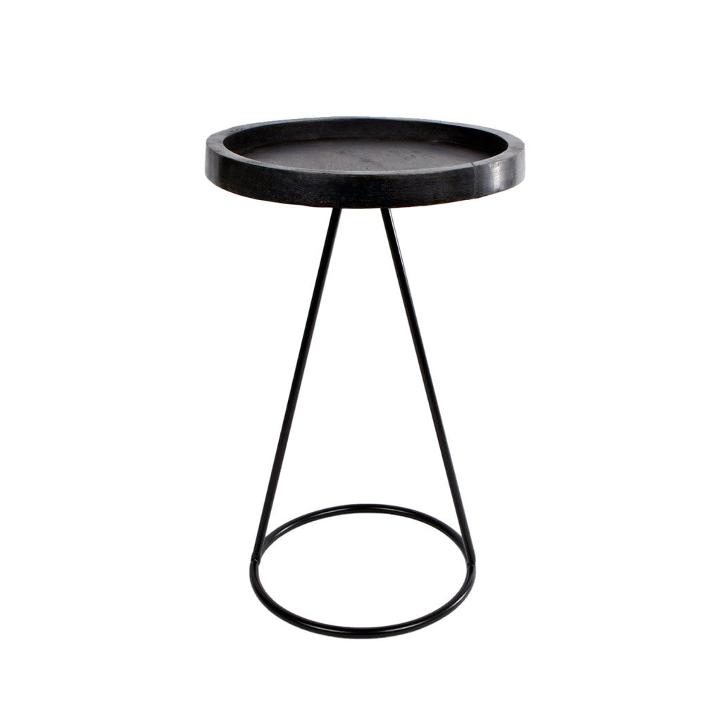 Van manen tafel marcel zwart hout 25x25x38cm