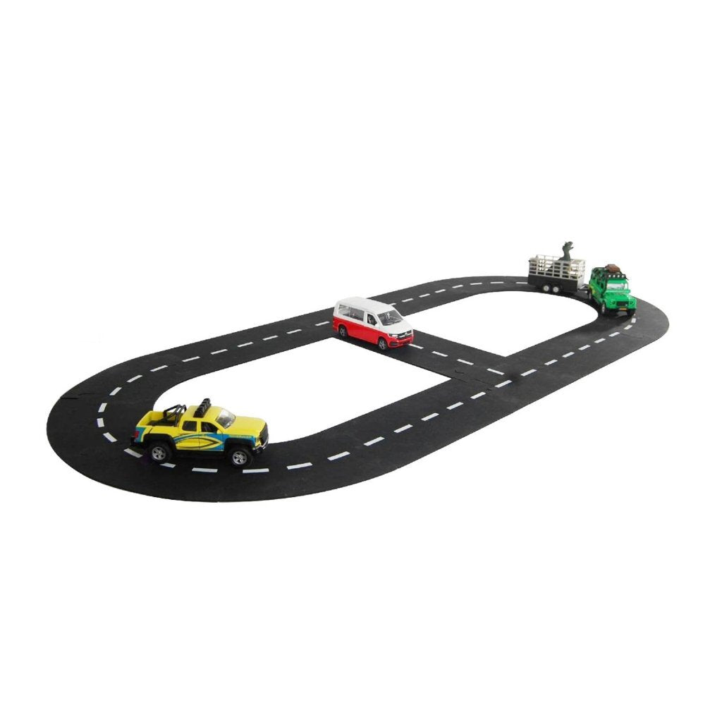 Kinderbol autobaan wegdelen 18 delig 307,5 cm