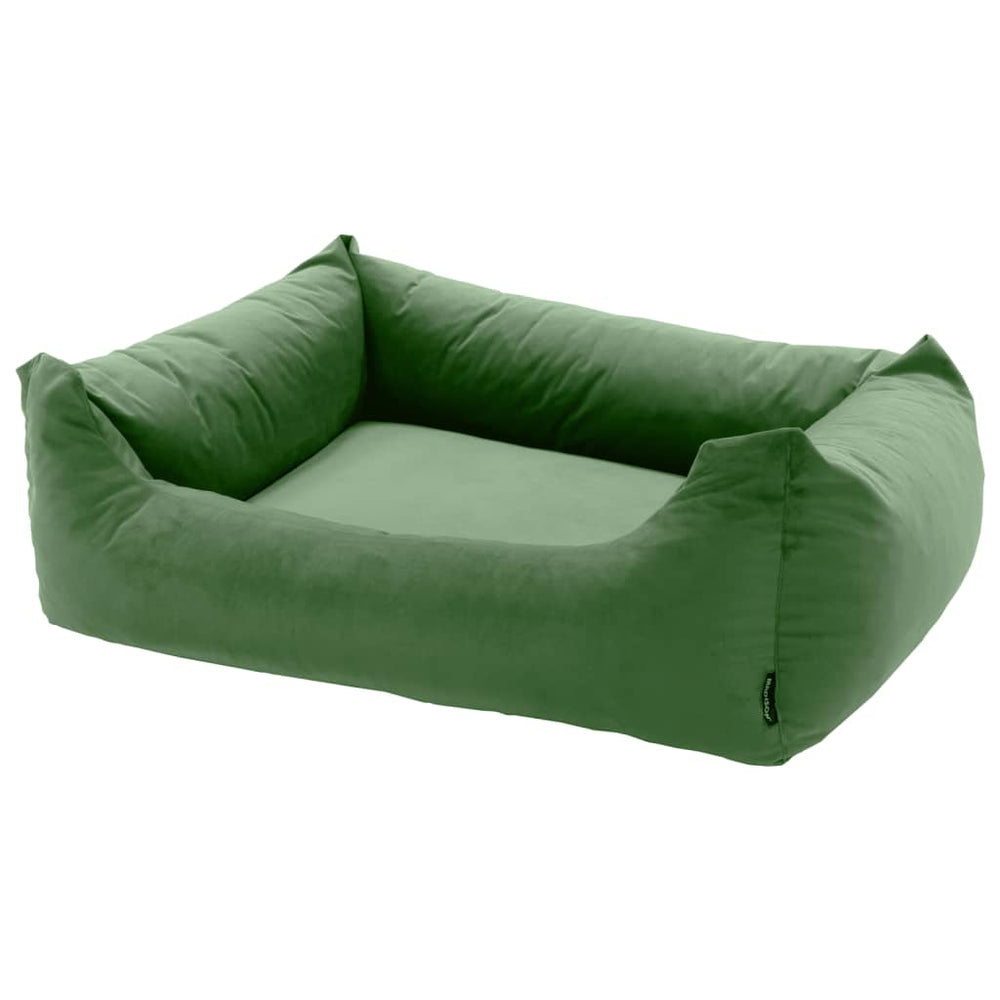 Madison hondenbed fluweel 120x95x28 cm groen