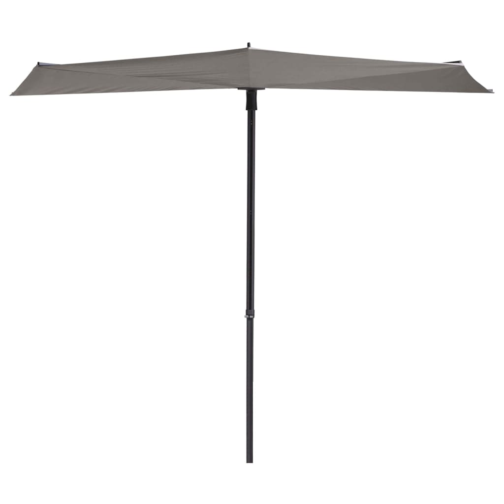 Madison balkonparasol zonnegolf 270x150 cm lichtgrijs