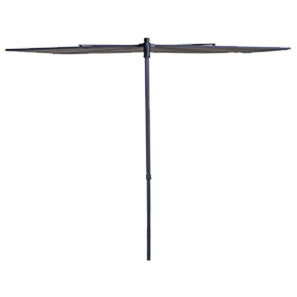 Madison balkonparasol zonnegolf 270x150 cm lichtgrijs