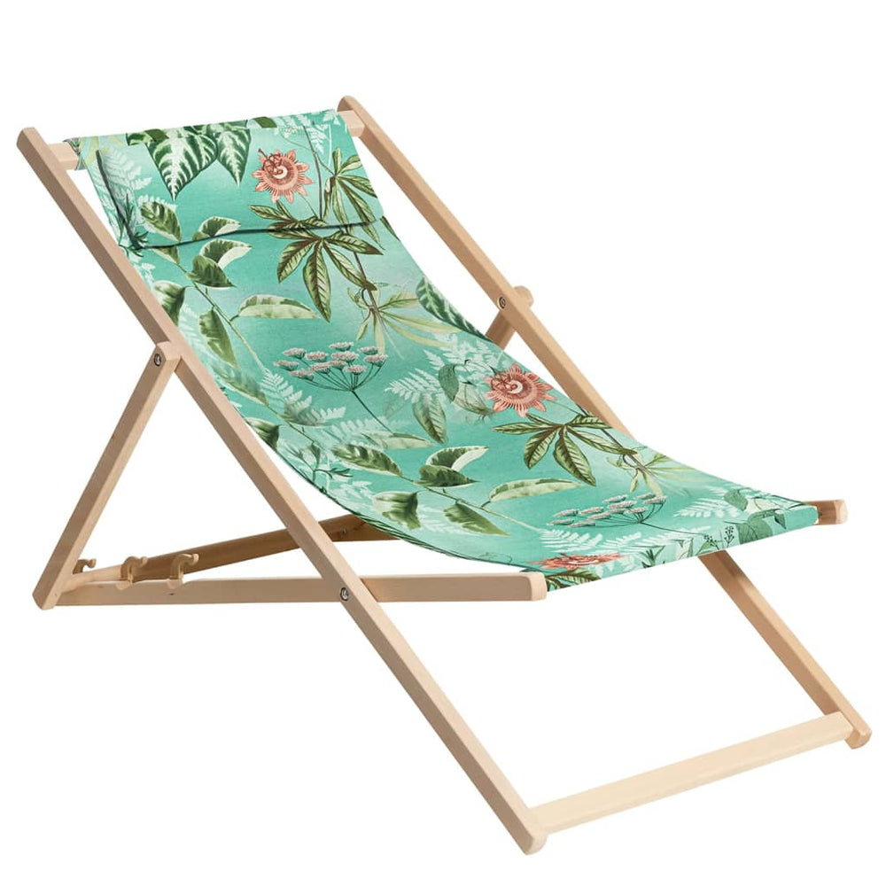 Madison Strandstoel Mauel 55x90x87 cm houtblauw
