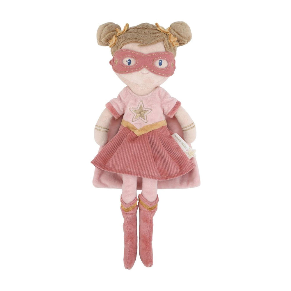 Little dutch superhero knuffelpop rosa - 35 cm