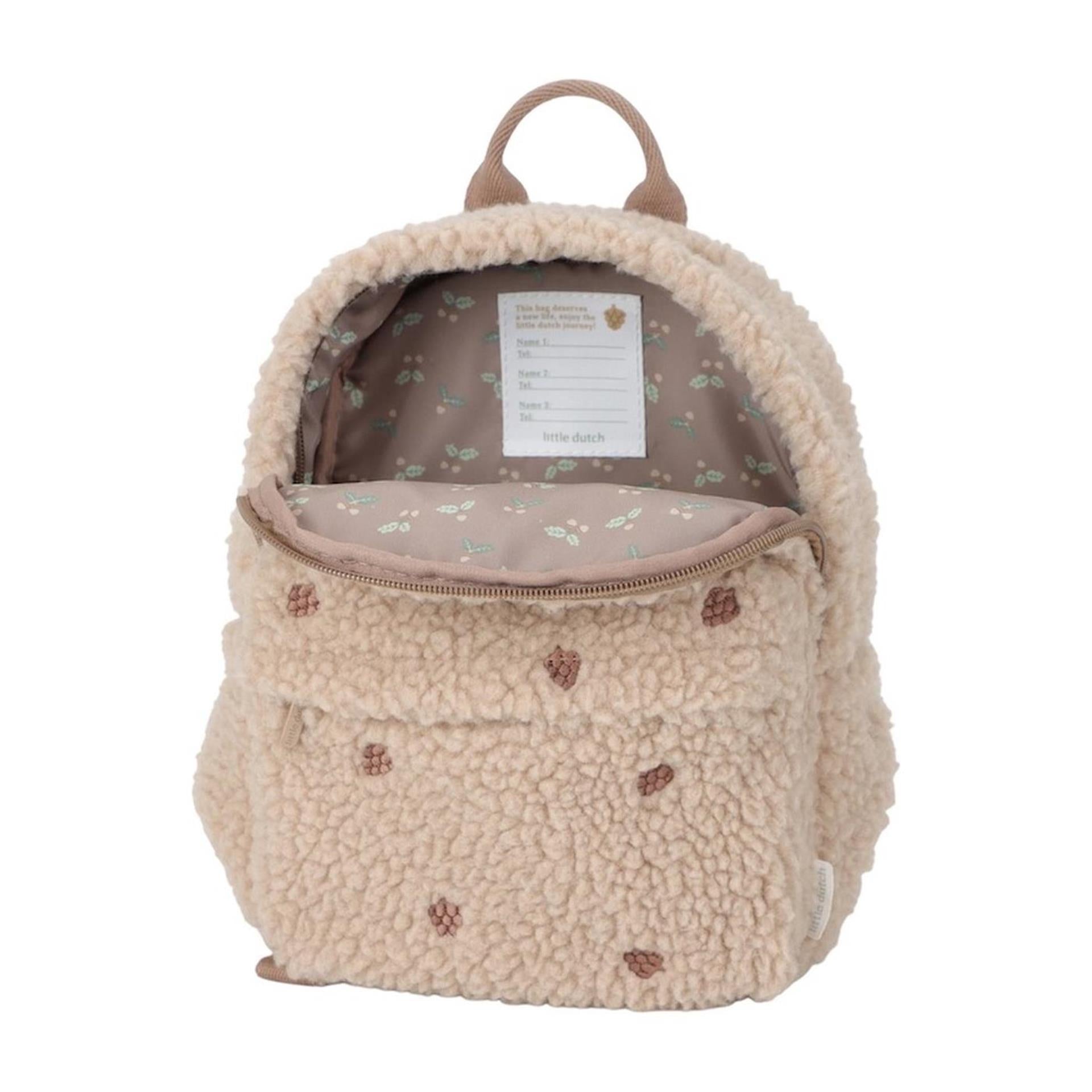 Little dutch teddy rugzakje taupe