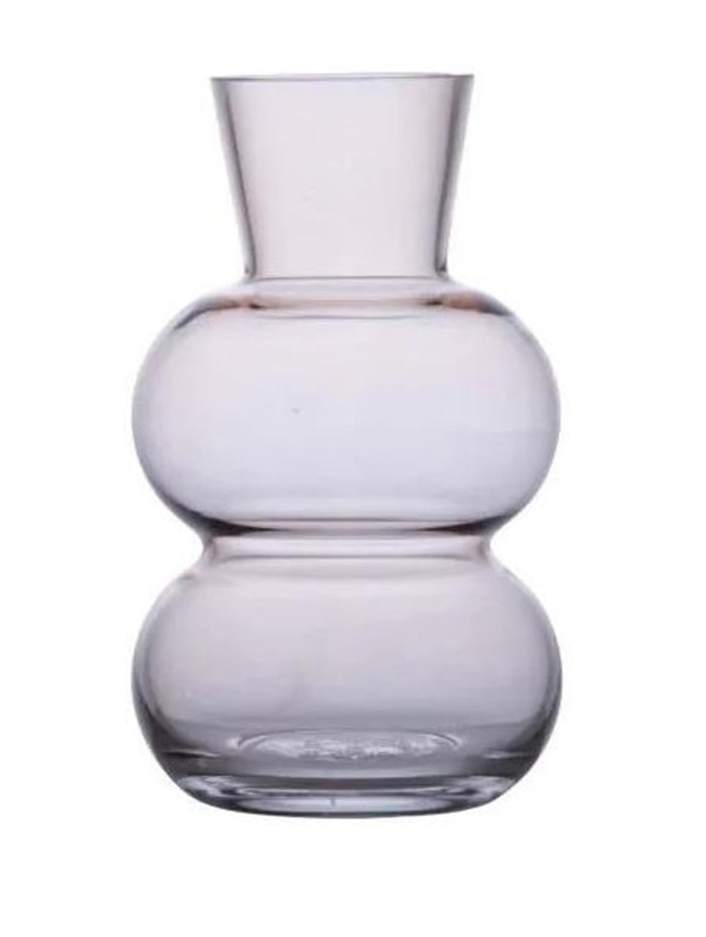 B-living vaas glas amalia ã˜12x20cm beige