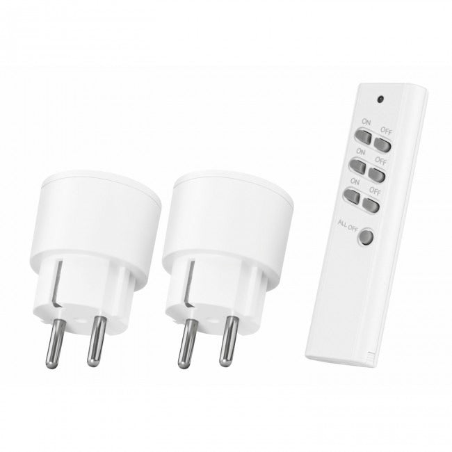 Klikaanklikuit compact wireless socket switch set apc2-2300r schakelaar (wit)