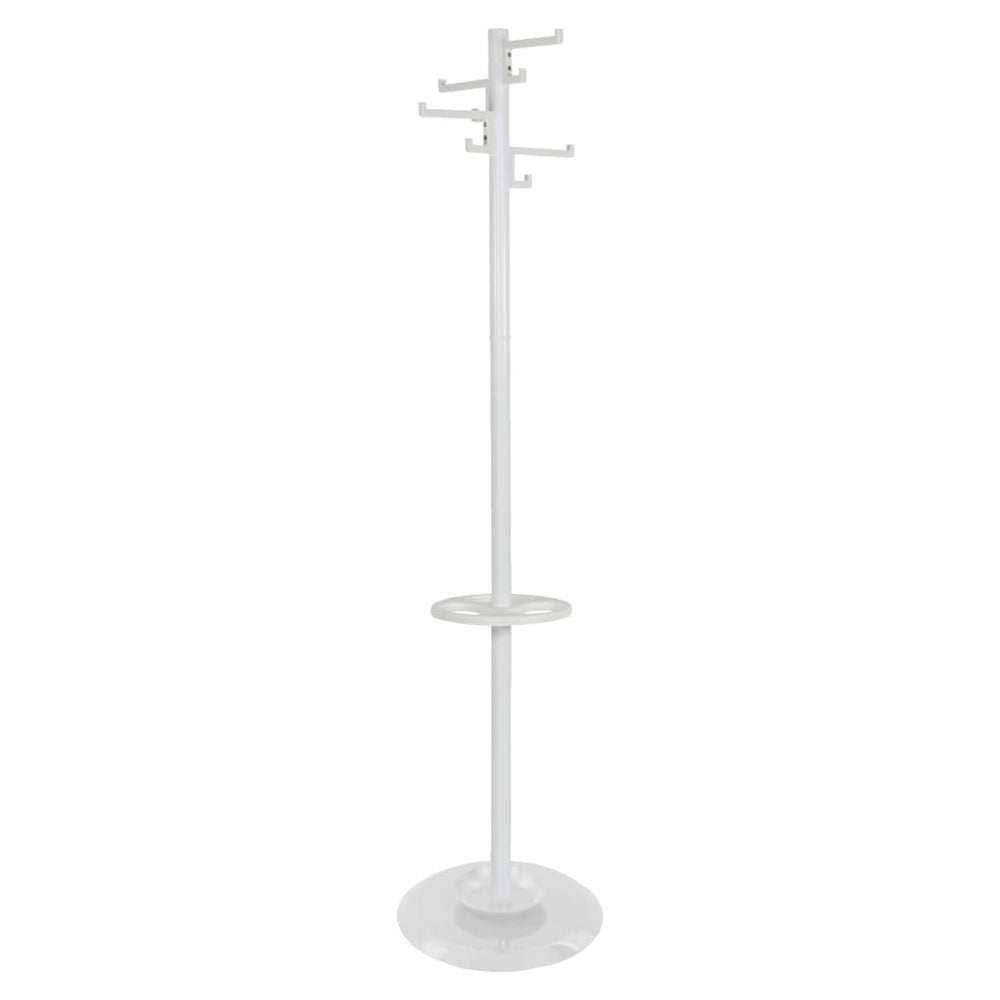 V-deel kapstok staand met 8 haken porselein 178 cm wit