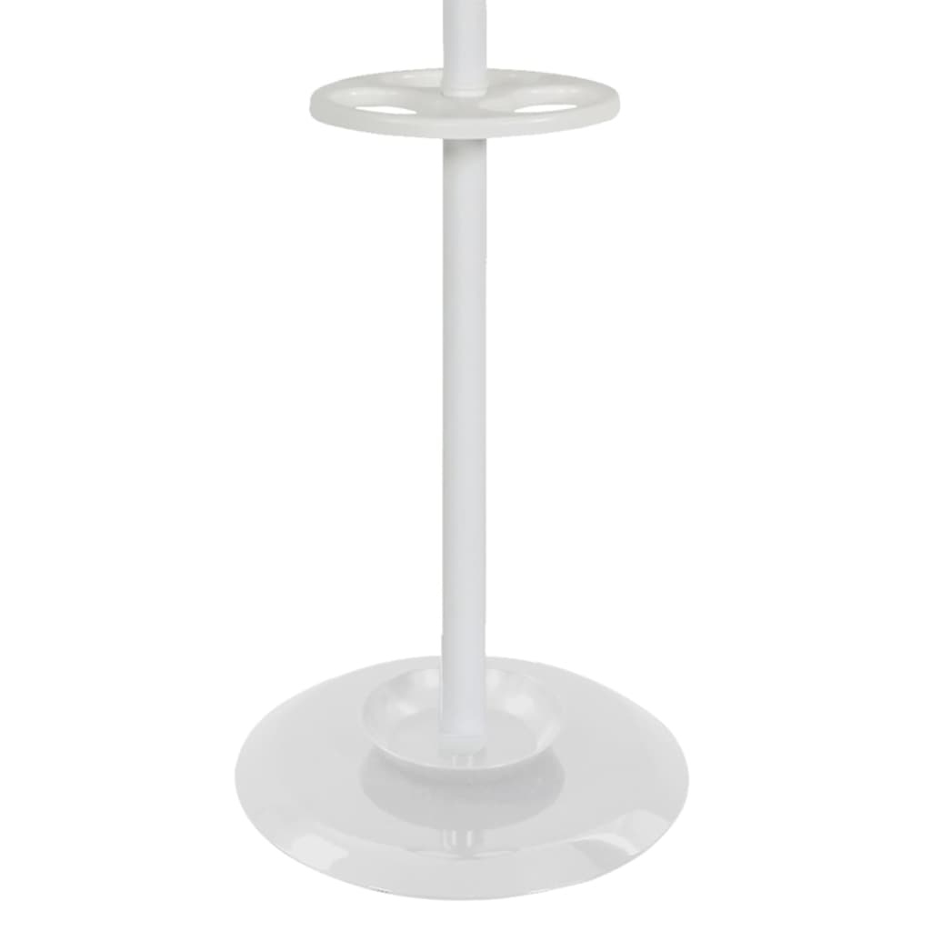 V-deel kapstok staand met 8 haken porselein 178 cm wit