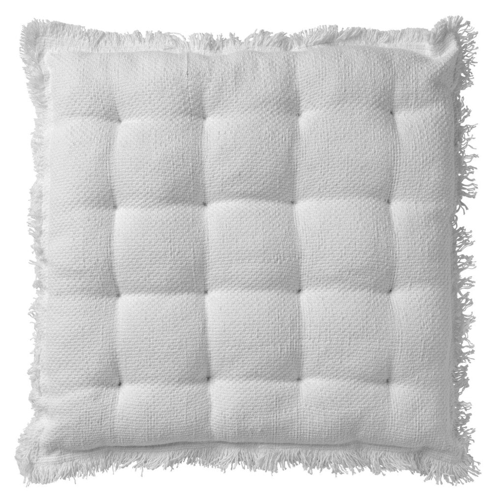 Dutch decor burto stoelkussen 40x40 cm sneeuwwit