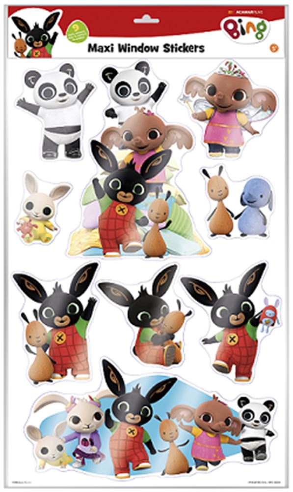 Bing raamstickers maxi. 3+. 58x33x0.2 cm