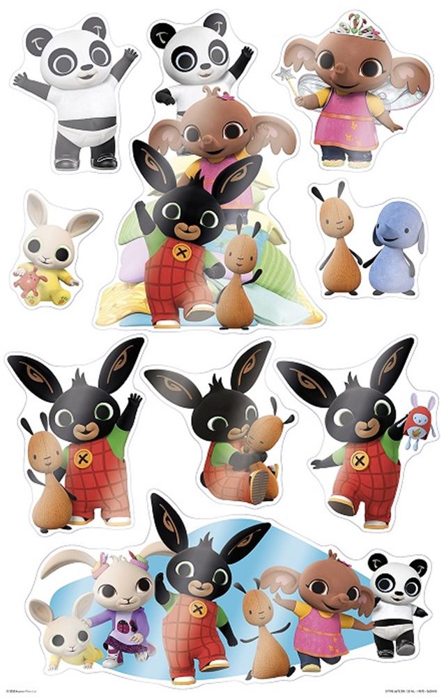 Bing raamstickers maxi. 3+. 58x33x0.2 cm