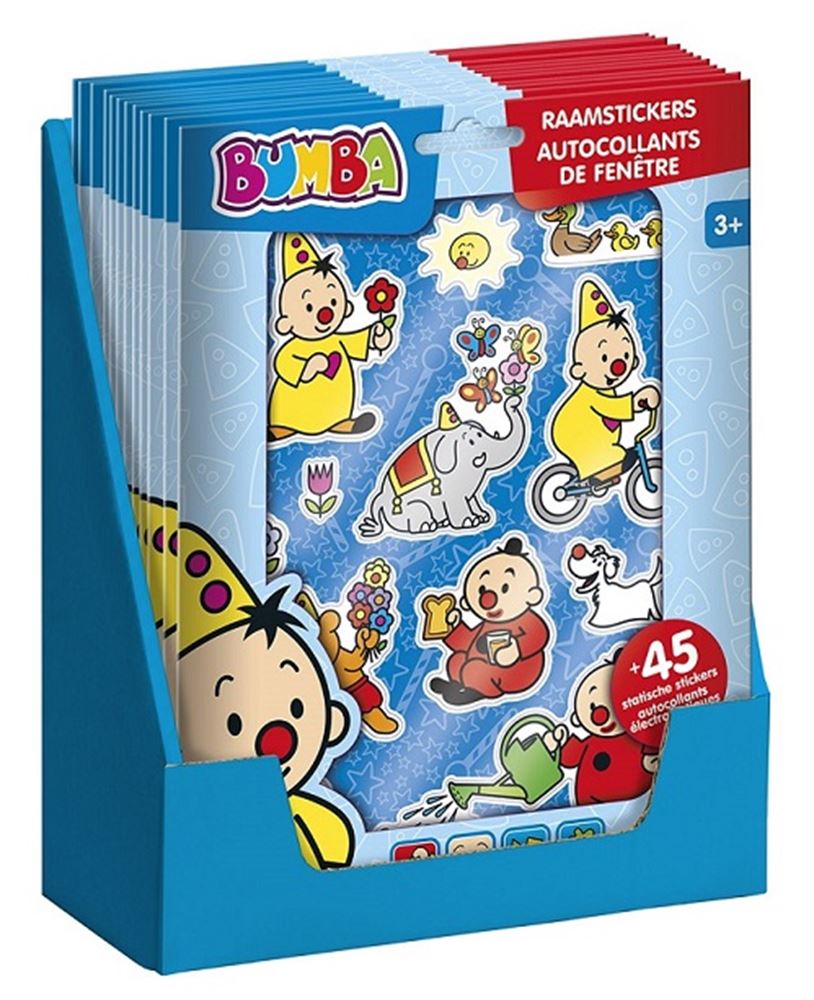 Bambolino speelgoed bumba raamstickers
