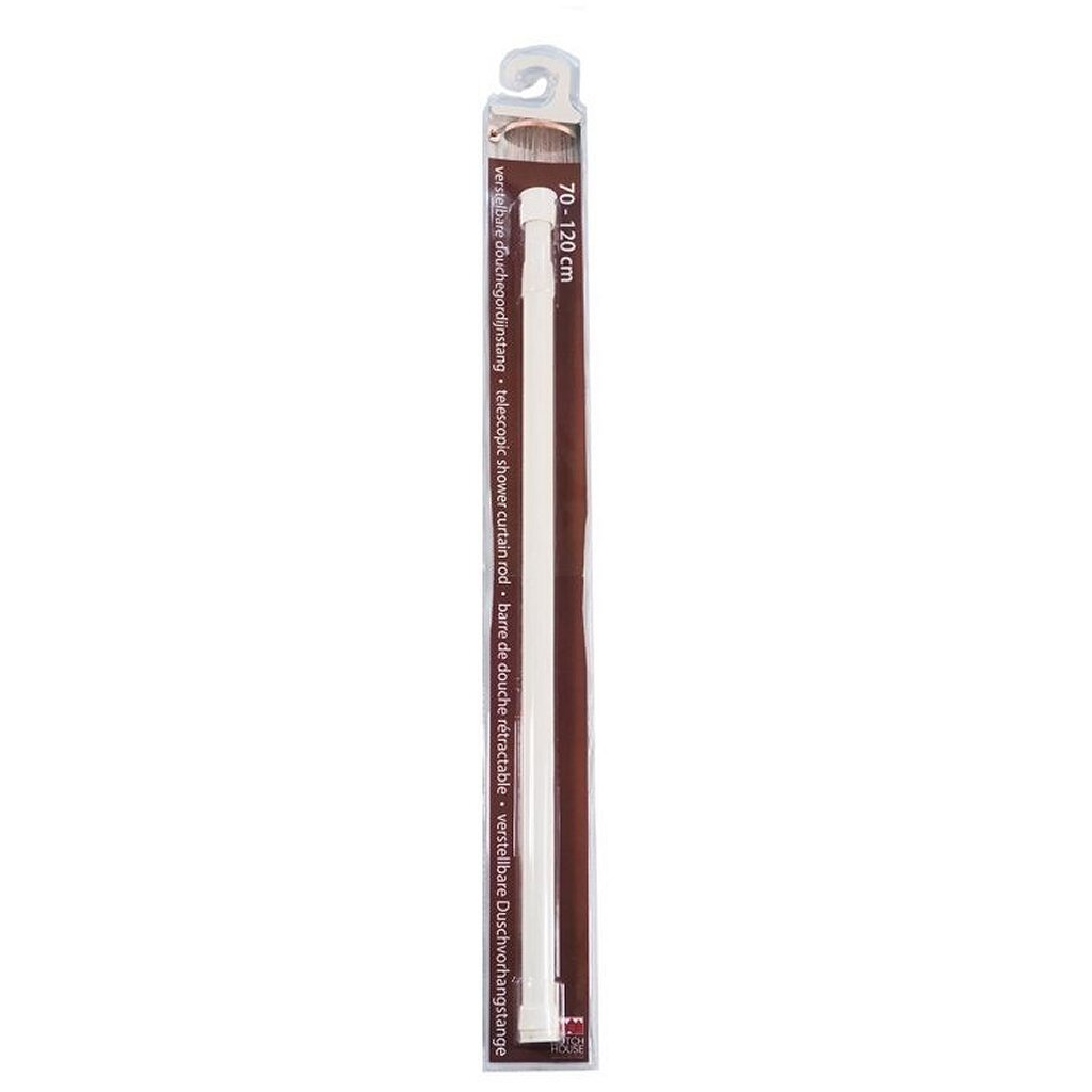 Hollands huis douchestang 70 tot 120 cm wit