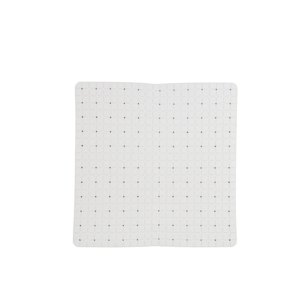 Hollands huis antislip douchemat 55x55 cm wit