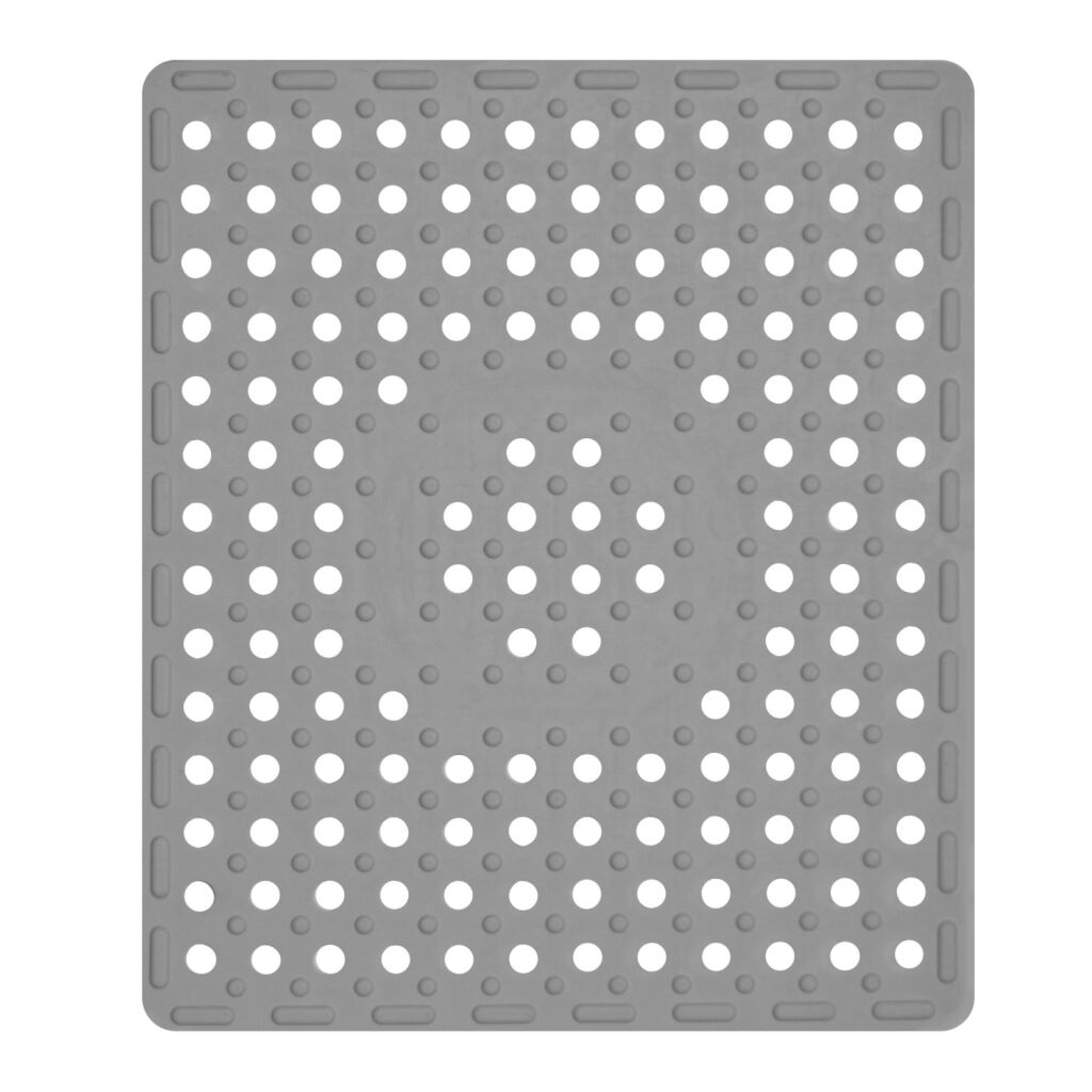 Hollands huis gootsteenmat 31x27 cm rubber grijs