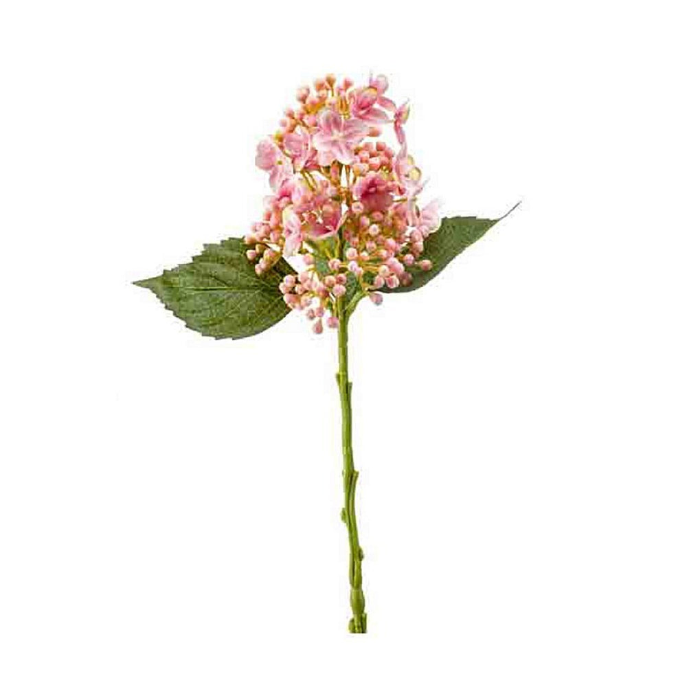 Basis kunstbloem hortensia 38 cm roze