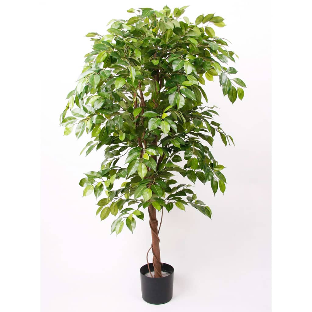 Smaragd kunstplant in pot ficus deluxe 140 cm