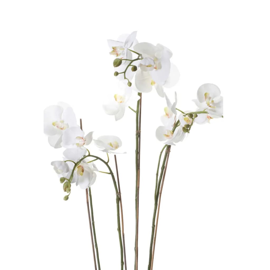 Emerald kunstplant orchidee met mos wit 90 cm 20.355
