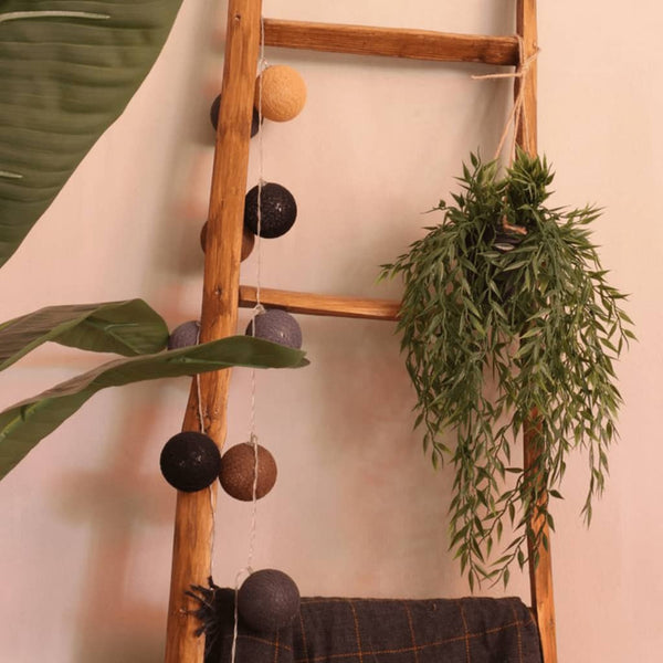 Emerald kunstplant hangend in pot bamboe 50 cm