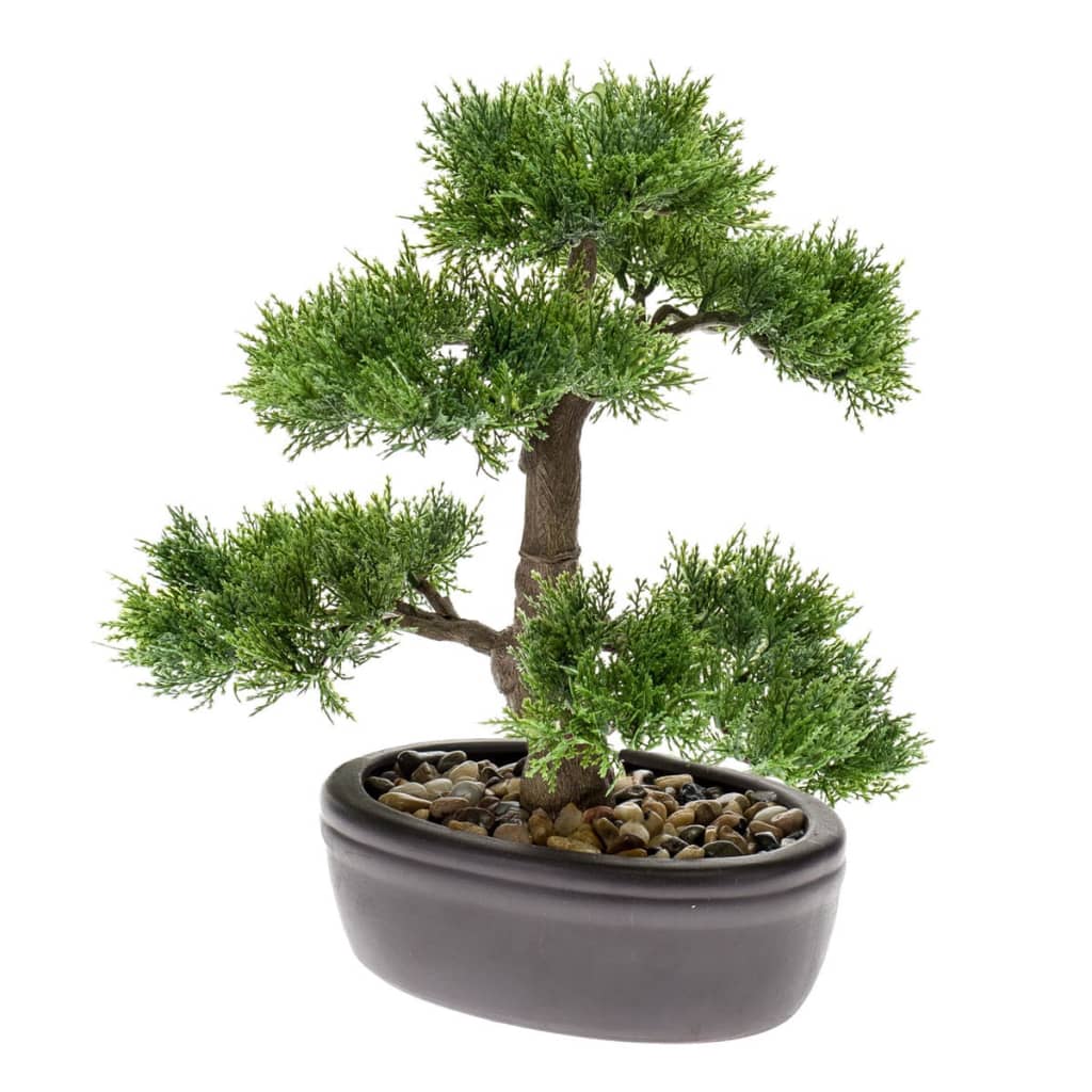 Emerald Emerald Kunstplant ceder bonsai groen 32 cm 420001