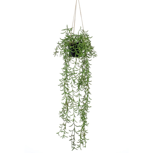 Emerald kunstplant hangend in pot senecio 70 cm