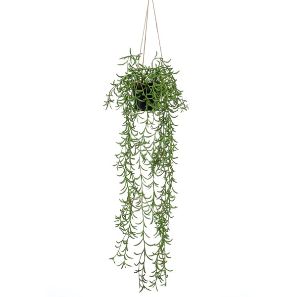 Emerald kunstplant hangend in pot senecio 70 cm