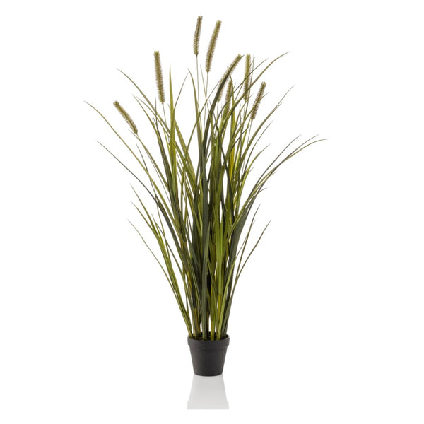 Emerald kunstplant in pot kattenstaartgras 100 cm