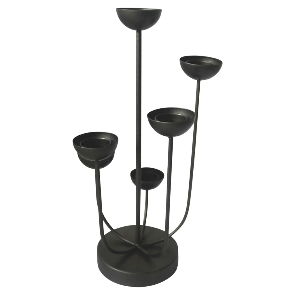 Lesli levende kaarsenstandaard mira 45,5 cm zwart
