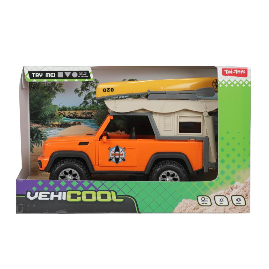 Toi-Toys Dierenwereld Jeep en Kano met Licht en Geluid