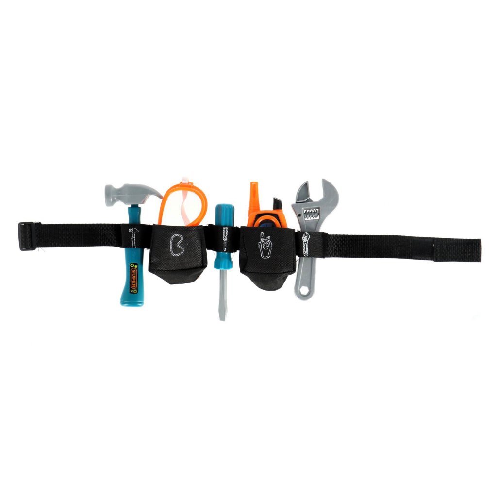 Toi-toys elektrisch gereedschap gereedschapset in riem 6-delig