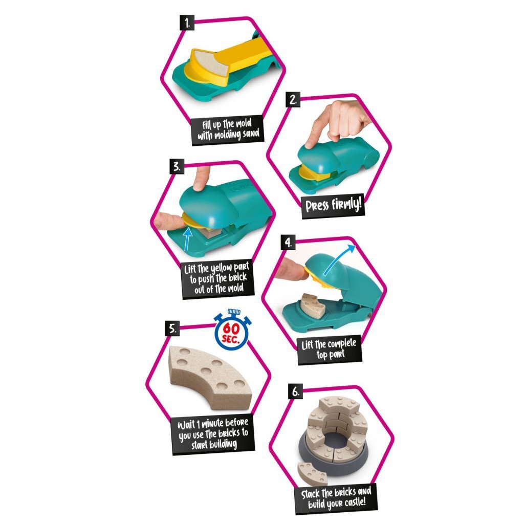 Kidscovery zandhuis bouwen set verschillende uitvoeringen